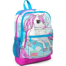 Coral High Unicorn Desenli Dört Bölmeli Okul Çantası 23711