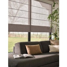 Pera Store Natural Keten Bej Katlamalı Tül Perde Modern Tasarım 200 x 260 cm