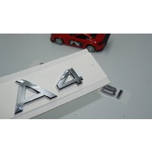 Dk Audi A4 35 Tfsi Krom Abs 3m 3D Bagaj Yazı Logo Orjinal Ürün