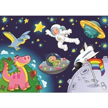 Art Puzzle Art Kids 24+35 Parça Astronot ve Mini Pegasus Çocuk Yapboz /