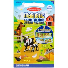 Melissa&Doug Melissa & Doug Mıknatıslı 2 Adet 15 Parçalı Yapboz Seti - Çiftlik Puzzle