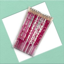 Adel Sakura 12'li Kurşun Kalem Seti Renkli Desenler ile Eğlenceli Çizim Deneyimi