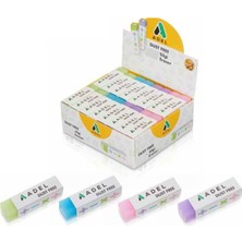 Adel Dust-Free Renkli Silgi 4'lü Kalem İzlerini Silmek için İdeal Toz Bırakmaz