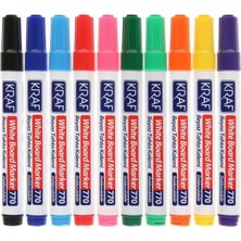 Kraf Doldurulabilir Beyaz Tahta Kalemi 10 Renk Set Yazı Tahtası Kalemi Araç Gereçler