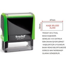 Trodat 4912 - Isim-Ünvan-Firma-Şirket-Doktor Kaşesi - Yazısı Dahil. 4912
