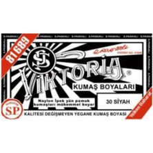 Viktoria Siyah Kumaş Boyası 3 Adet