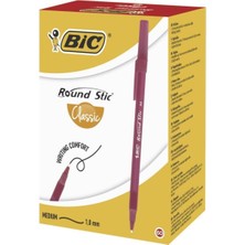 Bic Bıc Round Stic Tükenmez Kalem Kırmızı 60'lı