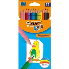 Bic Kids Tropicolors Kuru Boya Kalem 12LI
