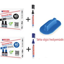 Edding Tahta Kalemi ve Tahta Kalem Mürekkebi Seti ( Tahta Silgisi Hediyeli )