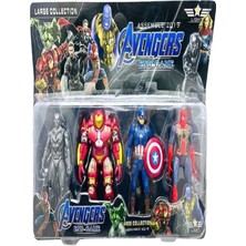 Avengers Yenilmezler Panter, Hulk Buster, Captain Amerika ,spiderman New Sesion 4,lü Figür Seti