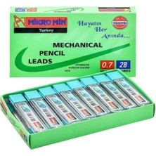 Mikro Min 0.7 mm 2B Kalem Ucu 24'lü Paket 60 mm Uzunlukta Sarf Malzemeleri