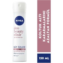Nivea Kadın Sprey Deodorant Beauty Elixir Sensitive Flower,48 Saat Anti-Perspirant Koruma 150ML