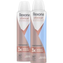 Rexona Clinical Protection Kadın Sprey Deodorant Confidence 96 Saat Koruma 150 ml X2
