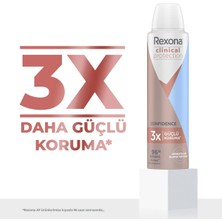 Rexona Clinical Protection Kadın Sprey Deodorant Confidence 96 Saat Koruma 150 ml X2