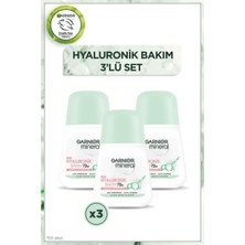 Garnier Mineral Roll-On Deodorant 3'lü Set Hyaluronik Bakım 72 Saat Etkili Kadınlar İçin