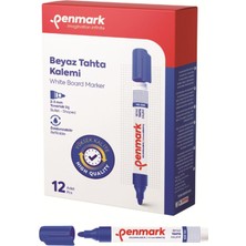 Penmark Beyaz Tahta Kalemi Mavi Doldurulabilir Tahta Kalemi (12 Li Paket)