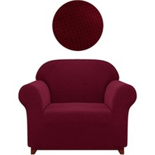 Elgeyar Likrali Koltuk, Kanepe, Çekyat Örtüsü Tek Kişilik Berjer Örtüsü Lastikli