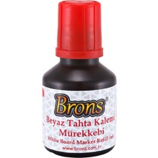 Brons Beyaz Tahta Kalemi Mürekkebi Kırmızı 30CC