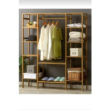 Hazel Mobilya Açık Gardırop Elbise Askılığı Dolap