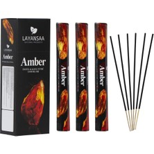 Layansaa Amber Kokulu 6 Kutu 120 Adet Çubuk Tütsü