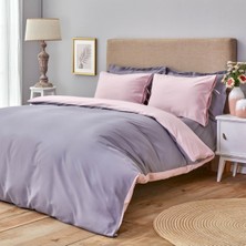 EC Shop Sheri Home Basic Gül Kurusu Koyu Gri Çift Taraflı Çift Kişilik Nevresim Seti 200 x 220   Pamuk Pınkcastle02