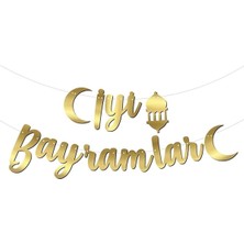 Düvenci Ticaret Kaligrafi Banner Iyi Bayramlar M69