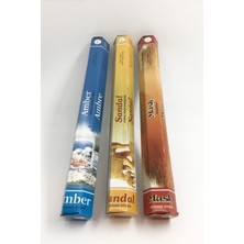 Flute Tütsü Mi x  3 Kutu Misk, Amber, Sandal 60 Adet Tütsü Çubuğu Tütsü Mi x 2 3