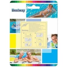 Bestway Onarım Yaması Tamir Kiti Şişme Yatak Havuz Şişme Bot Tamir Kiti 6,5x6,5 cm 62091
