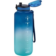 Uzspace 1500ML Mega Boy Soft Touch Çift Renk Motivasyon Tritan Su Matarası