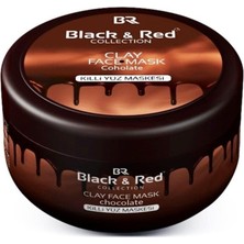 Black & Red  Clay Face Mask Chocolate