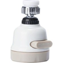 Selcan Su Tasarruflu Hareketli Batarya Ucu Kubar Kafası Foksiyonlu Oynar Başlık - Plastik Beyaz