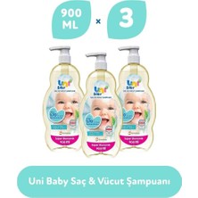 Uni Baby Bebek Şampuanı 900 ml 3'lü