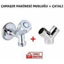 Aktuna Çamaşır Musluğu + Çamaşır Çatalı +Keten Set