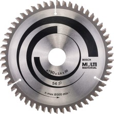 Bosch Multimaterial 190*30 mm 54 Diş Daire Testere Bıçağı