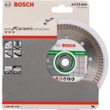 Bosch Best For Ceramic Extraclean Turbo 115 mm Elmas Kesme Diski -