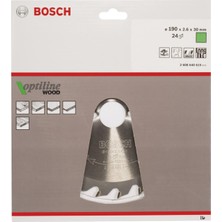 Bosch Optiline Wood 190*30 mm 24 Diş Daire Testere Bıçağı