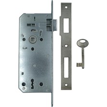 Kale Kilit 141 R Ekstra Gömme Kapı Kilidi Tek Anahtarlı Rozet Delikli - Oval Krom / 45 mm