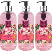 Eyüp Sabri Tuncer Japon Kiraz Çiçeği Doğal Zeytinyağlı Sıvı Sabun 500 ml - 3 Adet Est Sıvı Sabun Jpn Krz
