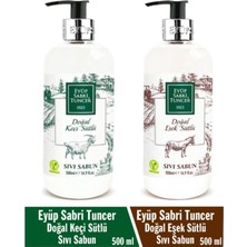Eyüp Sabri Tuncer Doğal Keçi Sütlü Sıvı Sabun 500 ml & Doğal Eşek Sütlü Sıvı Sabun 500 ml