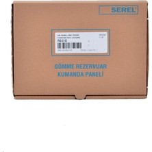 E.C.A Serel Gömme Rezervuar Kumanda Paneli P400180 Krom Mat, Buton, P40-0180 Parmak Izi