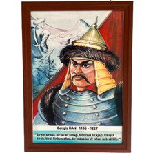 Ony Yapım Çerçeveli Türk Büyükleri  Cengiz Han Tablosu