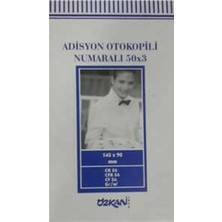 Özkan 3 Nüsha Numaralı Otokopili Adisyon Fişi