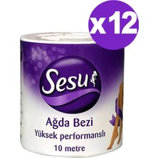 Sesu Yüksek Performanslı Ağda Bezi 10 METREX12 Adet Sesu