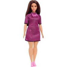 Barbie HBV20 Barbie Fashionistas Pötikare Elbiseli