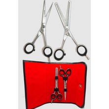 Cobalt Çift Efile ve 5,5 Inç Ikili Kuaför Saç Kesim Makas Seti Profesyonel Kuaför Berber