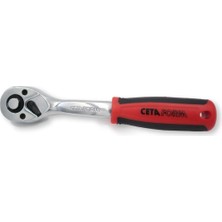 Ceta Form C01-14N 1/4'' Düğmeli Cırcır Kolu (Açılı Gövde)