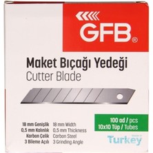 Gfb Maket Bıçağı ve 100 Lü Falçata Yedeği Seti