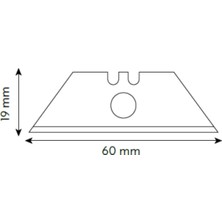 Viptec Vıp-Tec Profesyonel Halıcı Tip Kancalı Plastik Maket Bıçağı Yerli Üretim