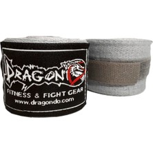 Dragon 83811 Boks, Kick Boks ve Muay Thai Bandajı 3,5 M Gri