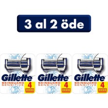 Gillette Skinguard Yedek Tıraş Bıçağı 4'lü (3 Al 2 Öde)
